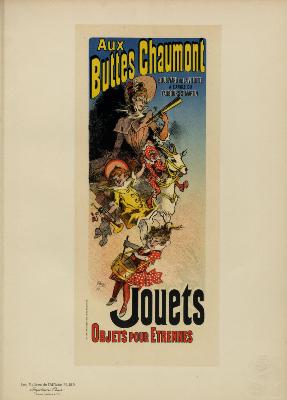 Jules CHERET - Aux Buttes Chaumont - Instruments et animal