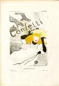 TOULOUSE-LAUTREC - "CONFETTI" - Chevelure flamboyante