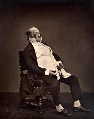 Portrait de Henri MONNIER  (1805-1884) par Etienne CARJAT (1828-1906)