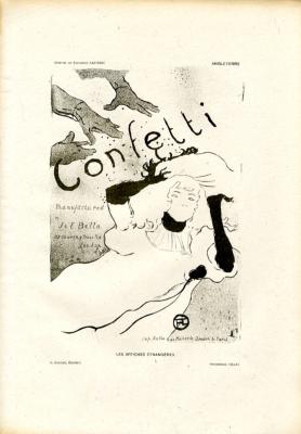 TOULOUSE-LAUTREC - "CONFETTI"