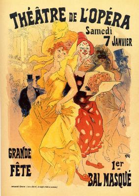 Jules CHERET - Théâtre de l'Opéra - Grande fête - 1er bal masqué